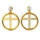 Round Christ Earring