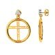 Round Christ Earring