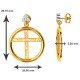 Round Christ Earring