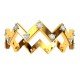 Zig Zag American Diamond Band Ring