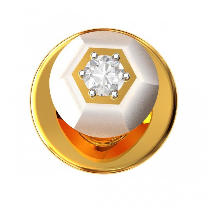 Single American Diamond Kurta Button