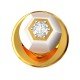 Single American Diamond Kurta Button