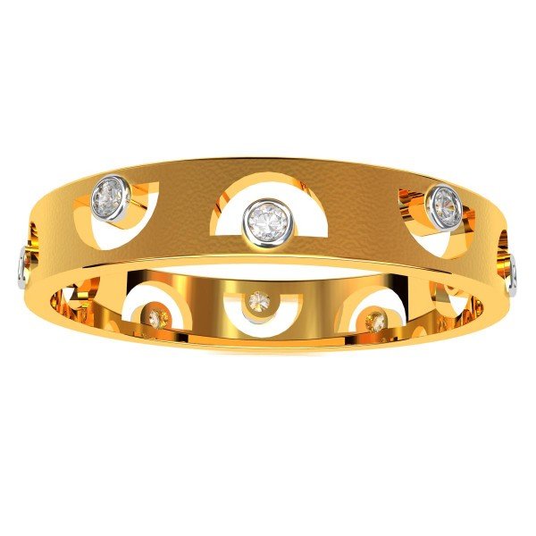 Gold American Diamond Band Rings Gold American Diamond Band Rings