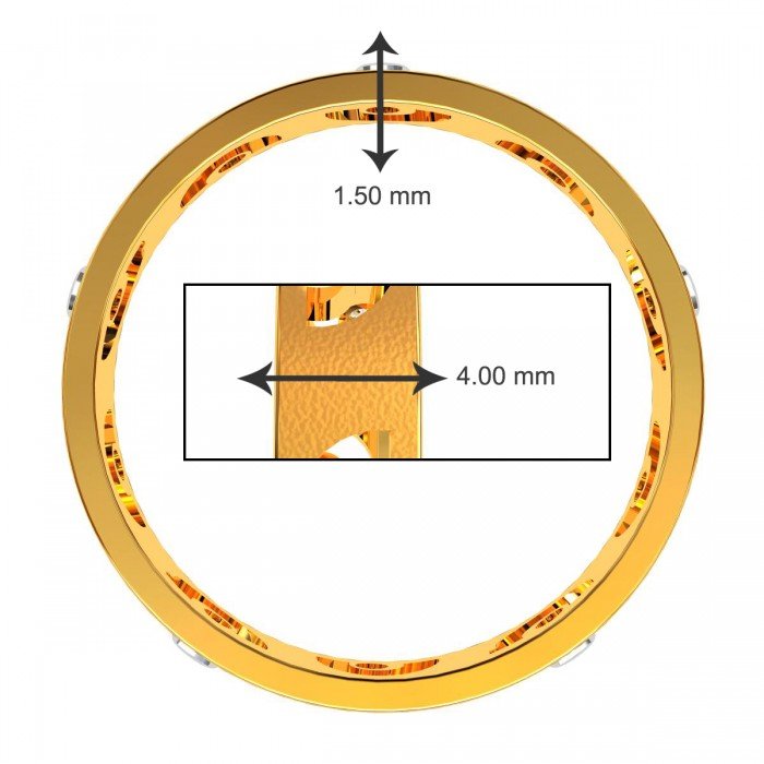 Gold American Diamond Band Rings