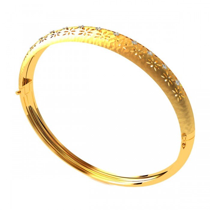 Traditional Gold Diamond Bracelet
