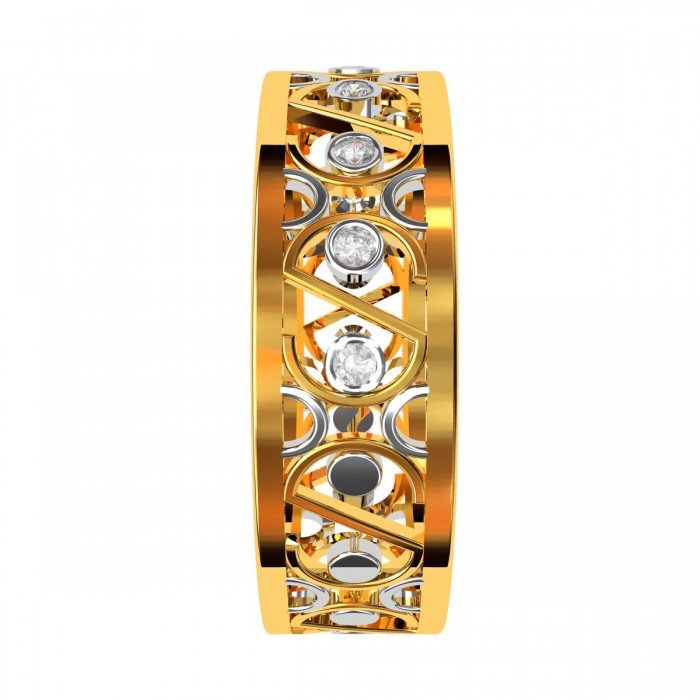 Mens American Diamond Wedding Band