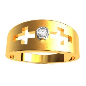 Christ American Diamond Ring