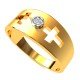 Christ American Diamond Ring