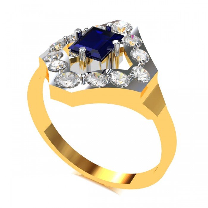 Blue Stone Cocktail Ring