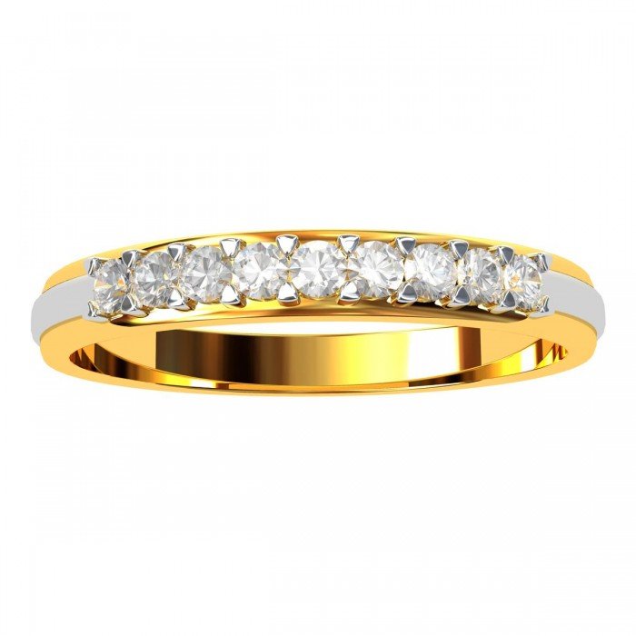 Thin American Diamond Wedding Band