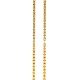 Rectangle Round Gold Chain