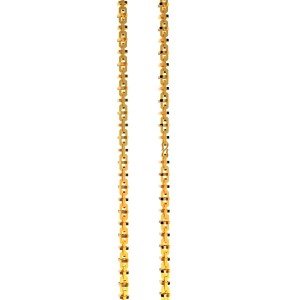 Rectangle Round Gold Chain