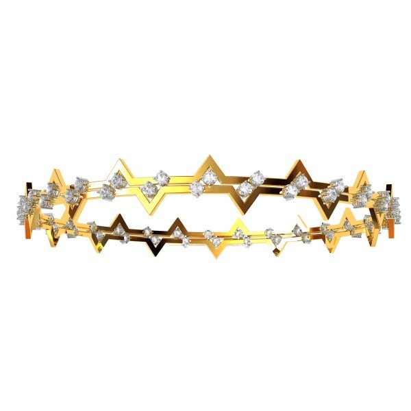 Tracon Gold Diamond Bangle Tracon Gold Diamond Bangle