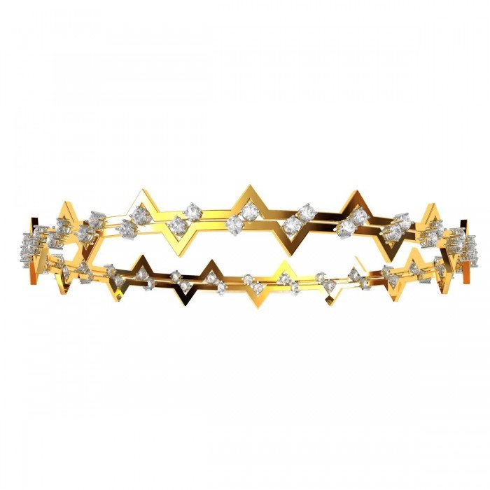 Tracon Gold Diamond Bangle