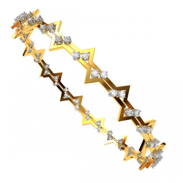 Tracon Gold Diamond Bangle
