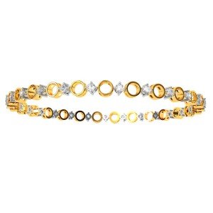 Round Diamond Bangle