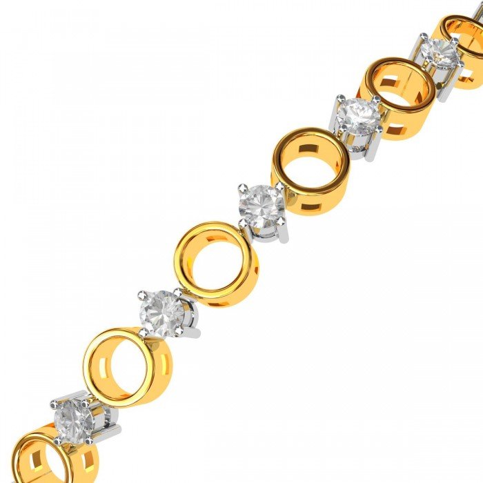 Round Diamond Bangle