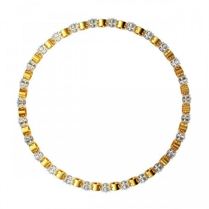 Round Diamond Bangle