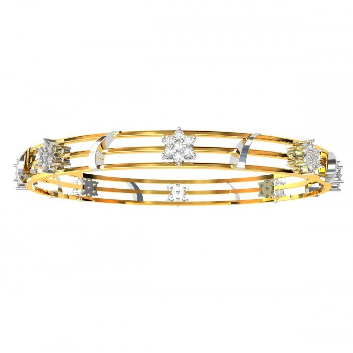 Cluster Diamond Bangle