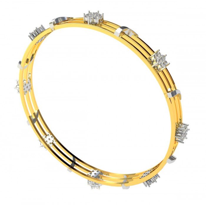 Cluster Diamond Bangle