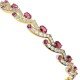 Pink Tourmaline American Diamond Bangle