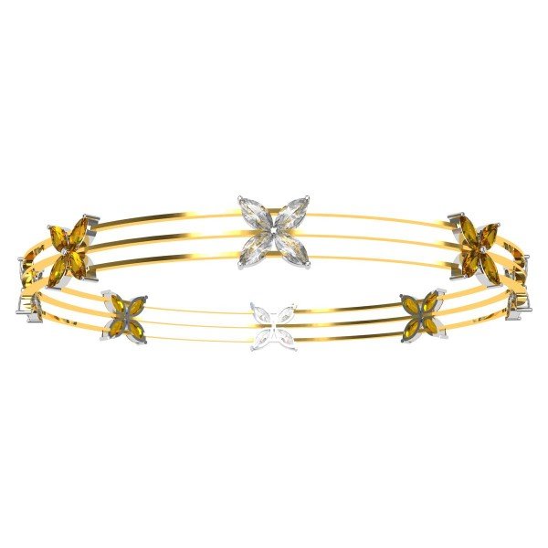 Citrine Diamond Marquise Bangle Citrine Diamond Marquise Bangle