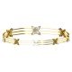 Citrine Diamond Marquise Bangle