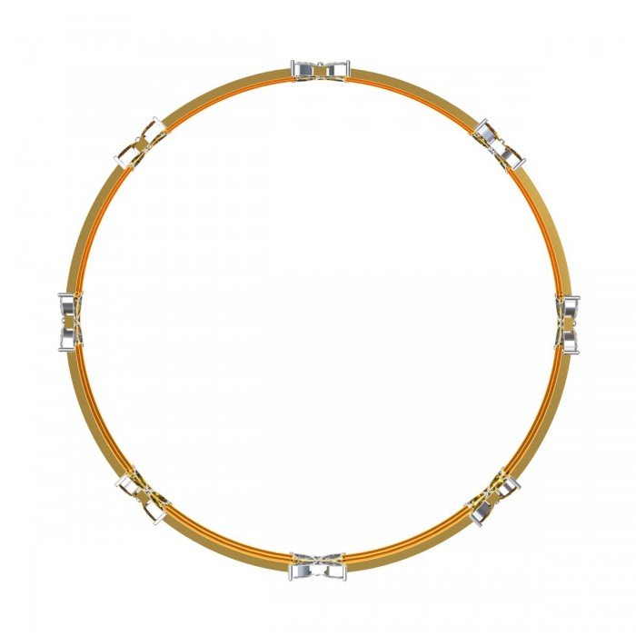 Citrine Diamond Marquise Bangle