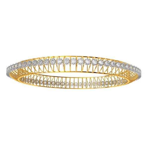 Solitaire Diamond Single Line Bangle Solitaire Diamond Single Line Bangle