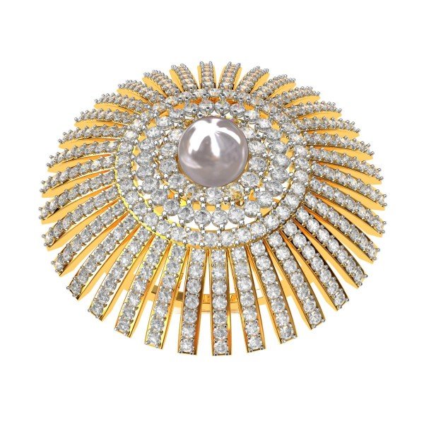 American Diamond Pearl Cocktail Ring American Diamond Pearl Cocktail Ring