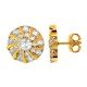Small American Diamond Cluster Earring