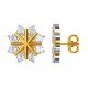 Cluster American Diamond Stud Earring