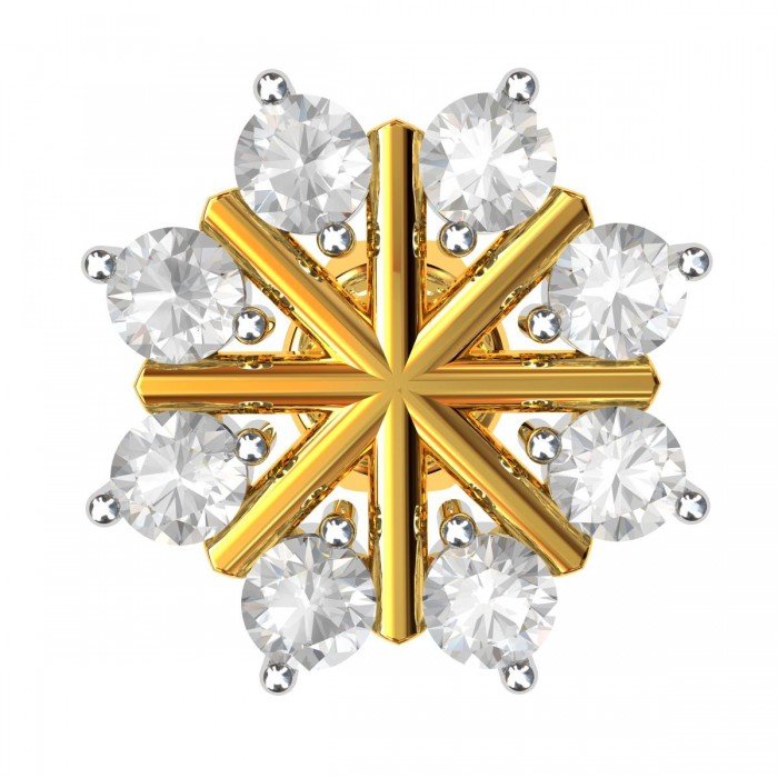 Cluster American Diamond Stud Earring