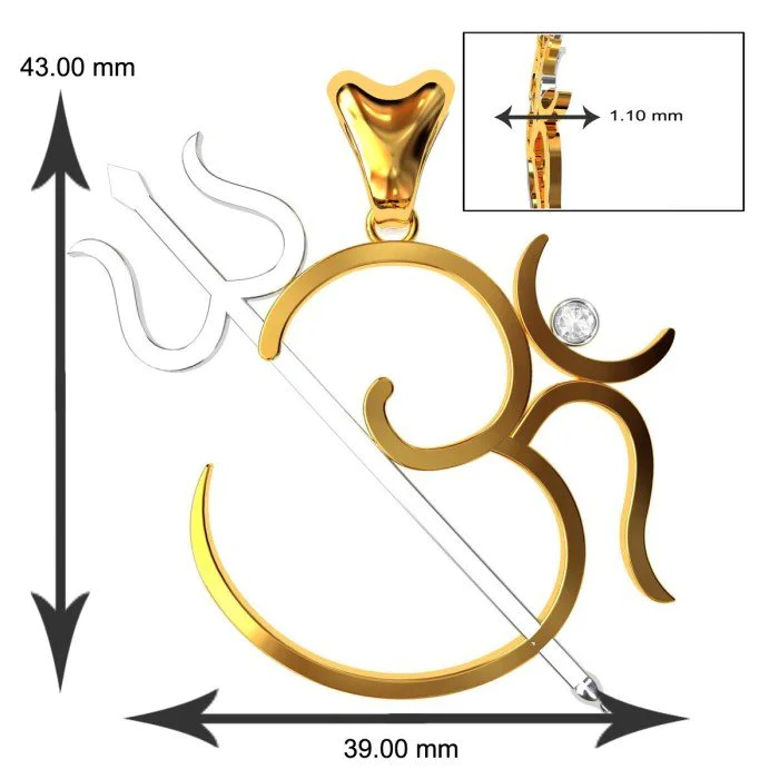 Om trishul locket 2025
