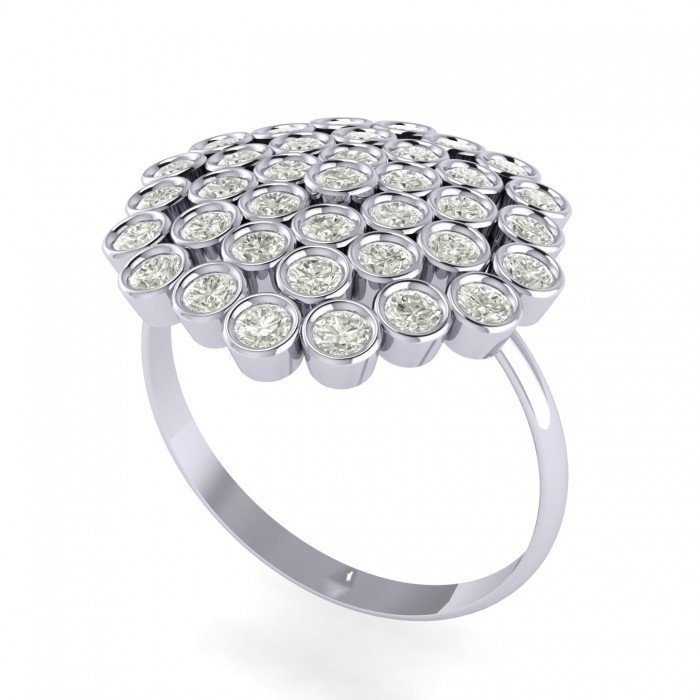 Cluster Cocktail Ring Cluster Cocktail Ring