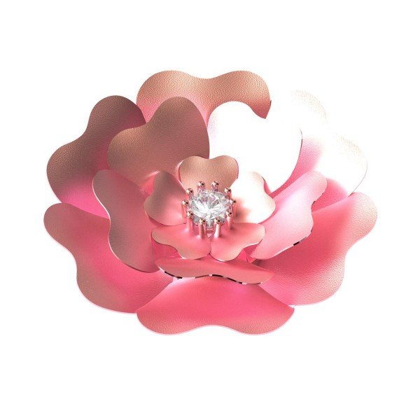 Rose Gold Solitaire American Diamond Ring Rose Gold Solitaire American Diamond Ring