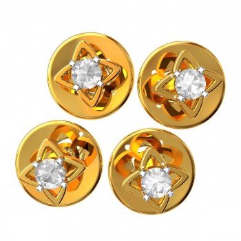 American Diamond Floral Buttons