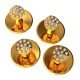 Rhodium Ball Buttons