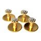 Rhodium Ball Buttons