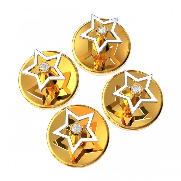 American Diamond Star Buttons