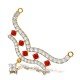 American Diamond Ruby Mangalsutra