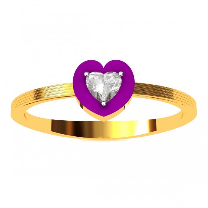 The Teqero Heart American Diamond Ring