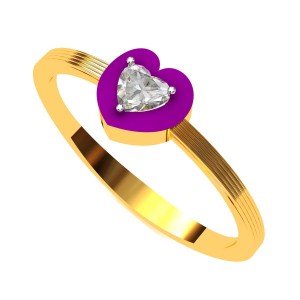 The Teqero Heart American Diamond Ring
