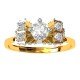 Gold Solitaire American Diamond Ring