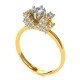 Gold Solitaire American Diamond Ring