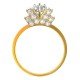 Gold Solitaire American Diamond Ring