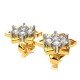 American Diamond Cluster Stud Earrings
