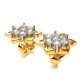 American Diamond Cluster Stud Earrings