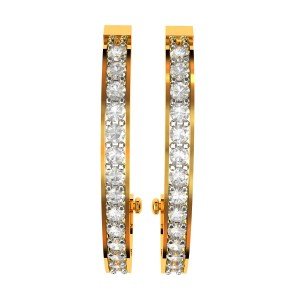 American Diamond Round Earring