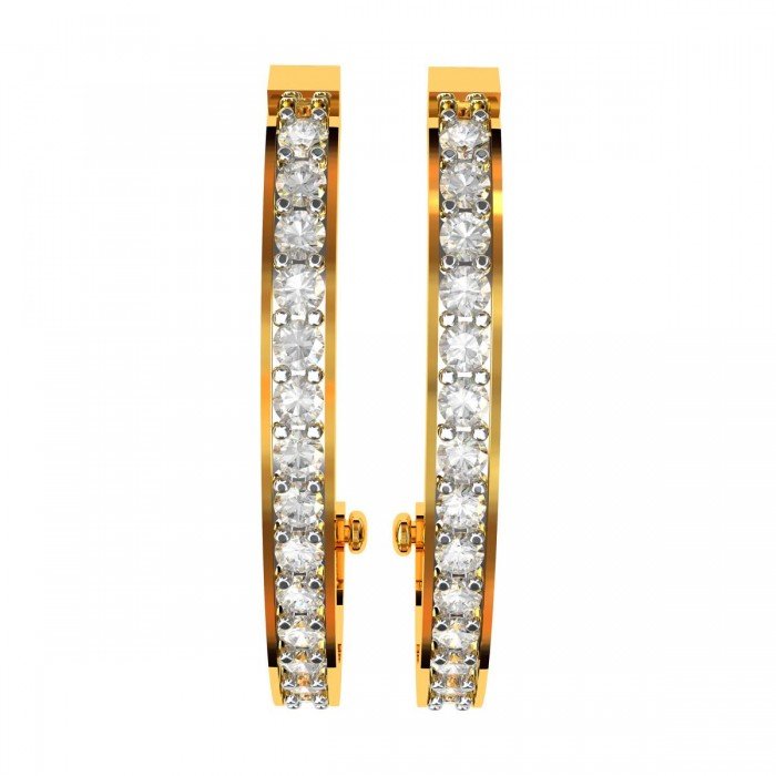 American Diamond Round Earring